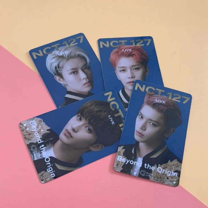 

10Pcs/Set NCT 127 Mini Album Crystal Card Stickers Self Made Photocard Paper Cards Stickers