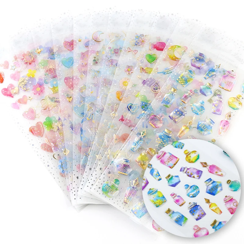 2 шт. милые Мультяшные наклейки со стразами игрушка DIY Обучающие 3D голова Серьги