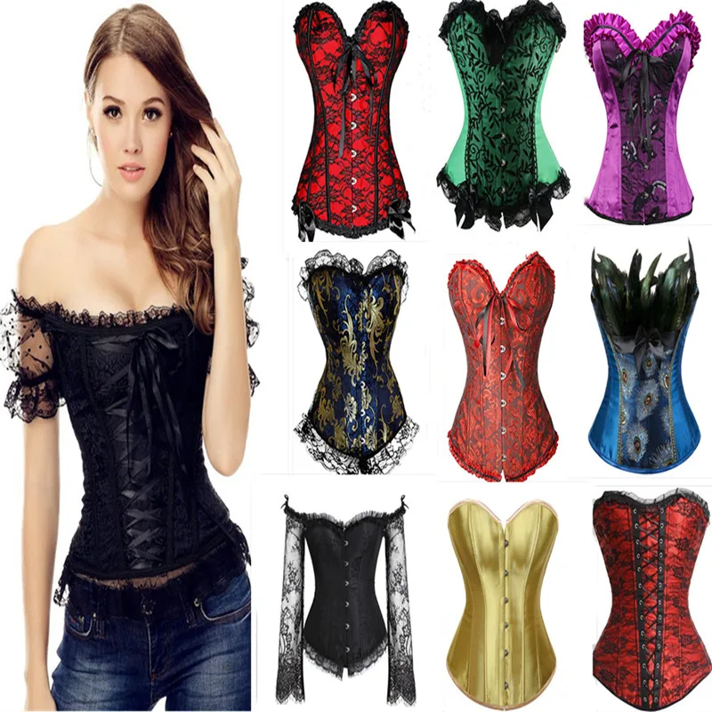 X Sexy Women Steampunk Сексуальное белье готическое размера плюс Corsets на шнуровке Overbust
