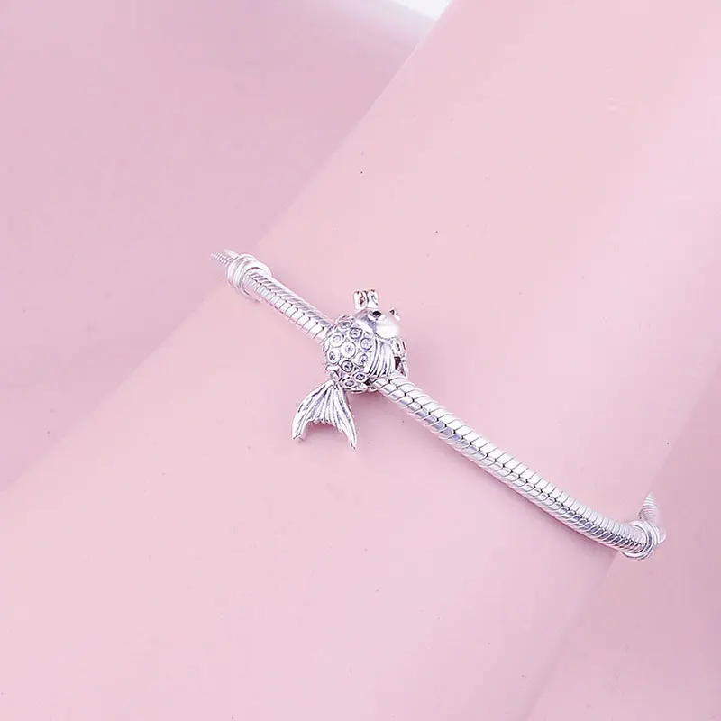 Сказочная Золотая рыбка из стерлингового серебра 925 пробы корона принцессы с