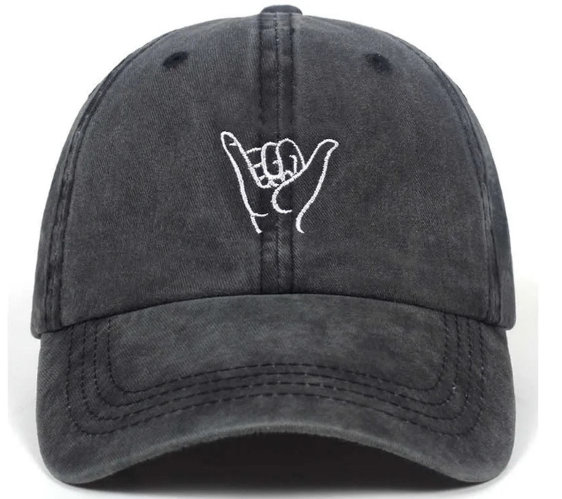 

Кепка с вышивкой пальцев, регулируемая бейсболка в стиле хип-хоп для отдыха на открытом воздухе, 2022 хлопок, женские и мужские шапки, новинка ...