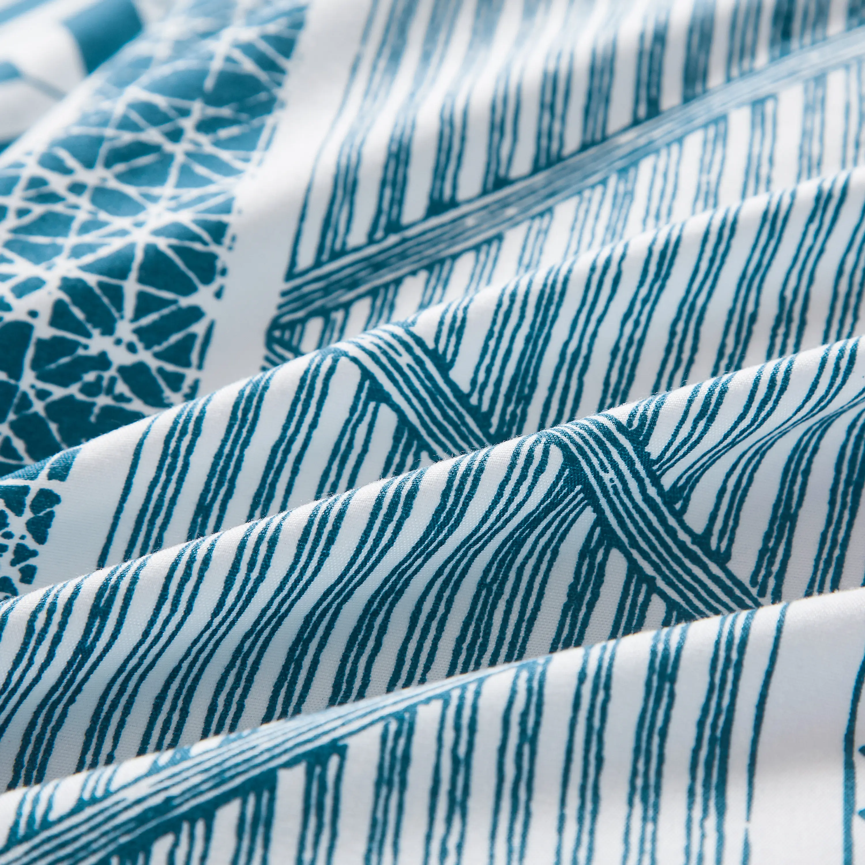 Nordic Stripes Bedding Set Geometry Duvet Cover With Pillowcase Quilt Covers Blue Single Twin Queen King Size Bed | Дом и сад