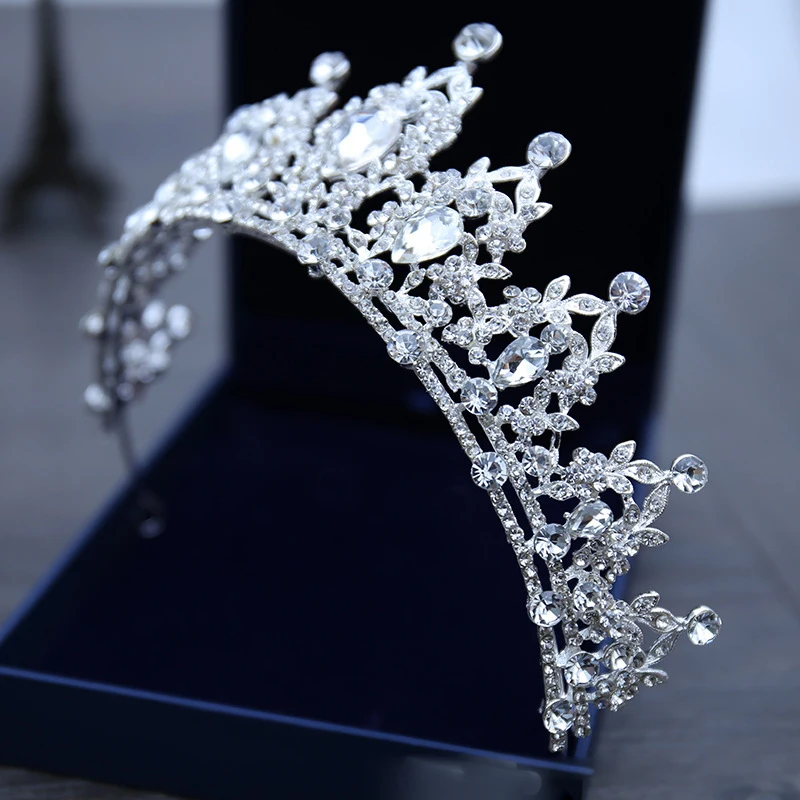 Роскошные хрустальные стразы королевская принцесса свадебная корона тиара