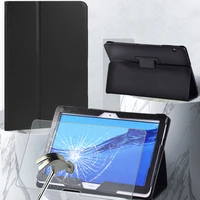 pu leather case for huawei mediapad t5 10 10 1 anti fall and anti dust tablet back cover soft stand casetempered filmstylus