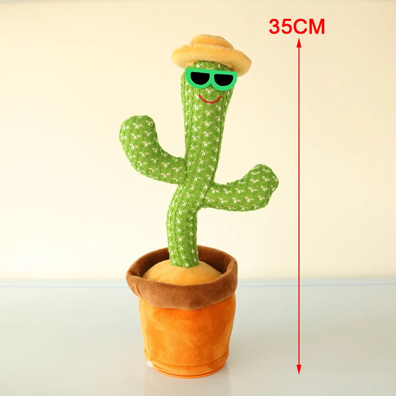 

Cactus Plush Toy Electronic Shake Dancing Toy With The Song Childhood Education Toy For Children