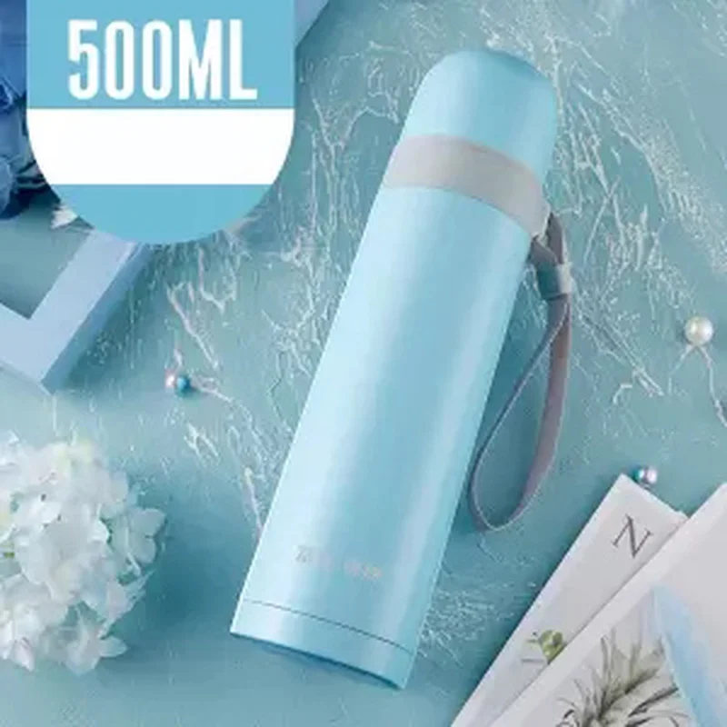 

Stainless Steel Thermos Cup Male and Female Students Creative Large Capacity Cute Drop Children Water Cup Insulated Cup Thermal
