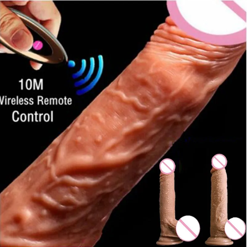 Телескопический вибратор с дистанционным управлением для увеличения пениса