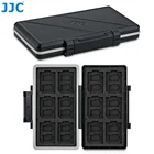 JJC 36 слотов SD Microsd карта чехол бумажник держатель Мягкая подкладка для 24 TF Micro SD SDXC SDHC  12 SD карты Органайзер коробка для хранения