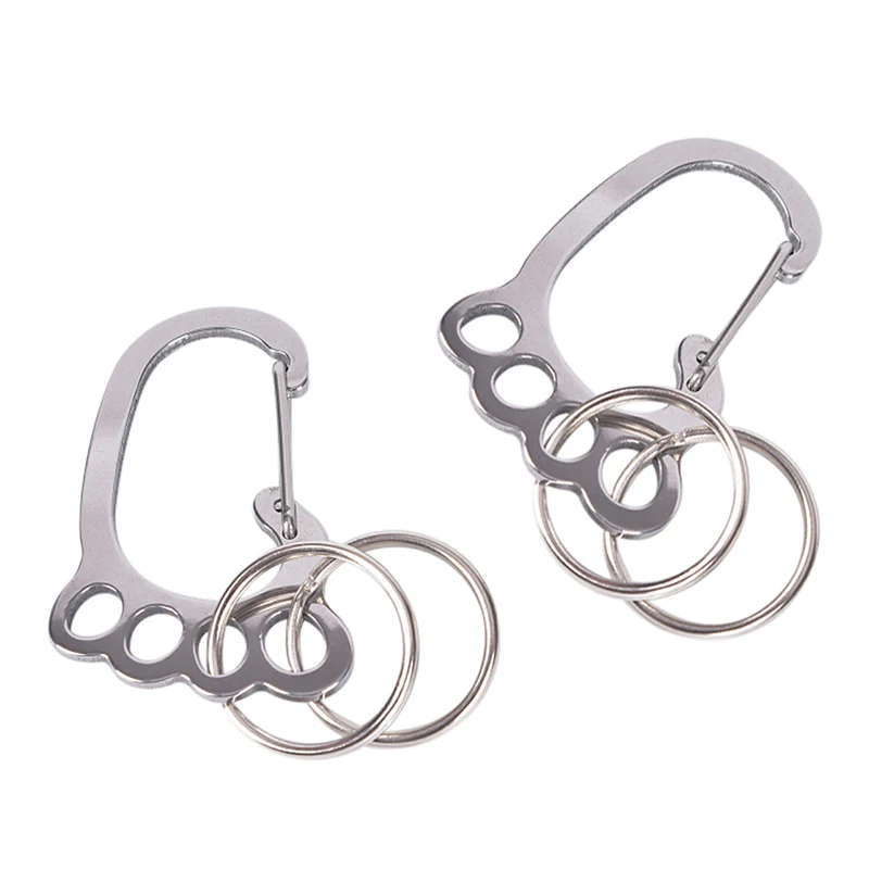 Милый брелок для ключей с крючком Открытый Кемпинг походный карабин держатель -