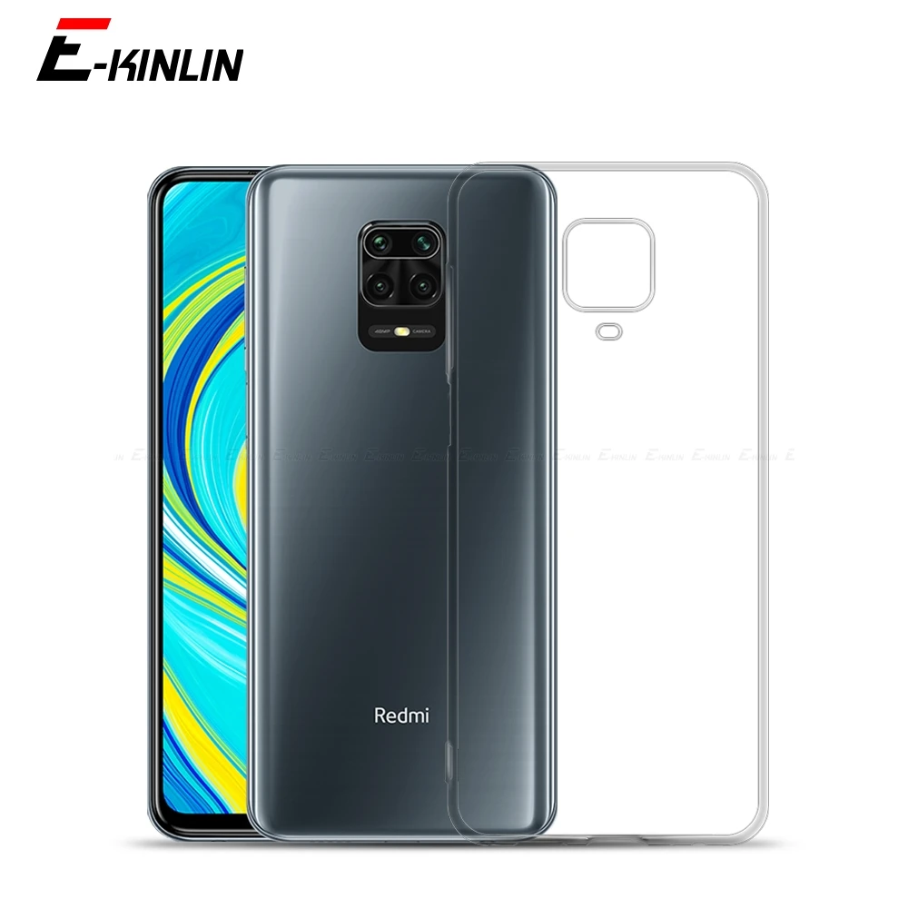 Ультратонкий прозрачный силиконовый чехол для Xiaomi Redmi Note 10 10S 8 8T 9 Power 9T 9S 5 6 7 7S Pro Max