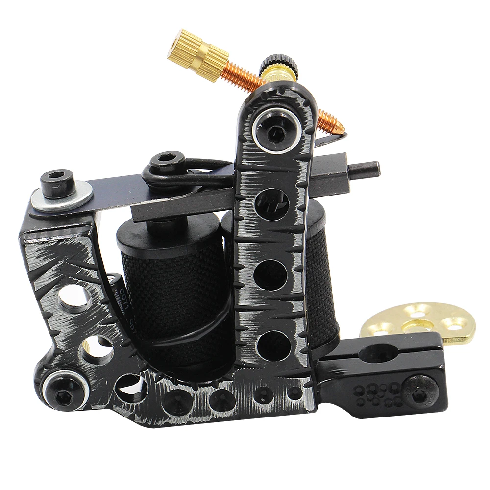 Топ продаж новый ручной сборки 10 кругов катушки татуировки пистолет для Liner Shader