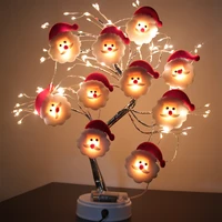 christmas decoration santa claus tree led garland string light merry christmas decor for home new year 2022 xmas ornament gift