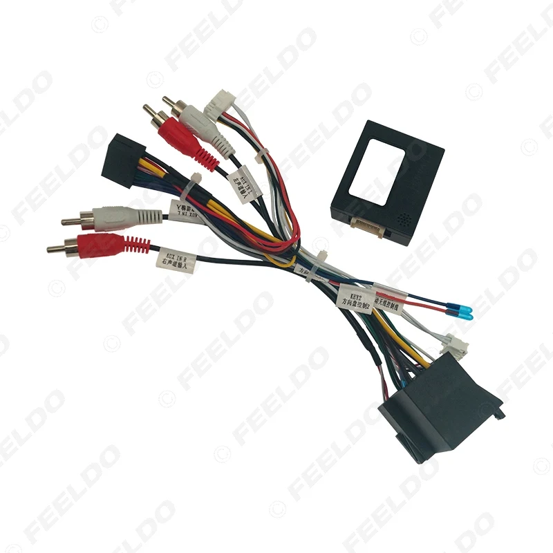 Автомобильная аудиосистема FEELDO 16-контактный DVD-плеер адаптер питания с can-шиной