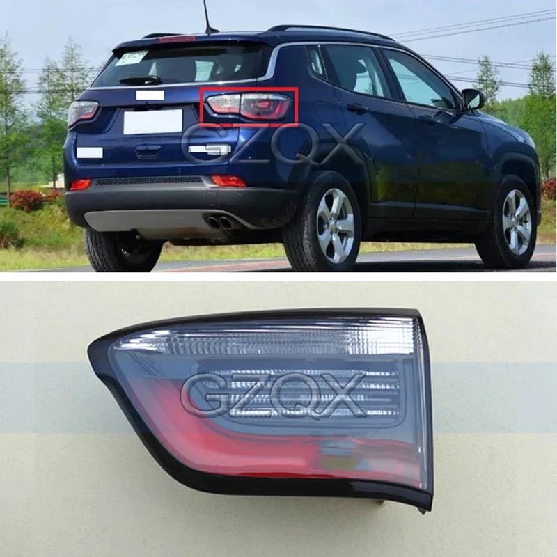 CAPQX для Jeep Compass 2017 2018 задний внутренний хвост светильник сигнала поворота Хвост стоп сигнал головной