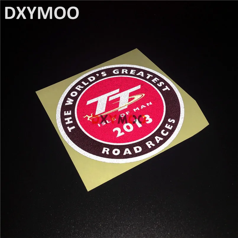 Наклейки для мотогонок автомобильные отражающие наклейки 2013 TT Isle of Man ROAD RACES 9x9cm |