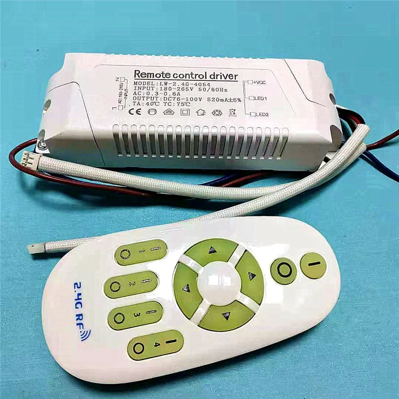 40 54W 180 265V Плавная тусклая источника питания 2 4 г дистанционный пульт диммер