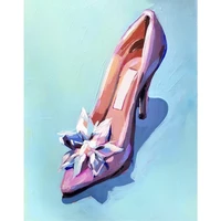 fsbcgt pink high heels shoe diy painting by numbers adults for drawing on canvas coloring by numbers wall art number decor