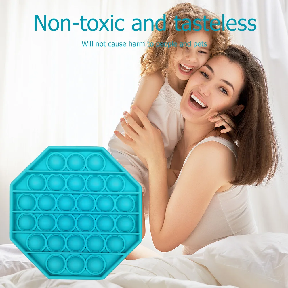 

Push Bubble Fidget Toys pop it Autism Special Needs Stress Reliever Helps Relieve Stress and Increase Focus Soft Squeeze Toy