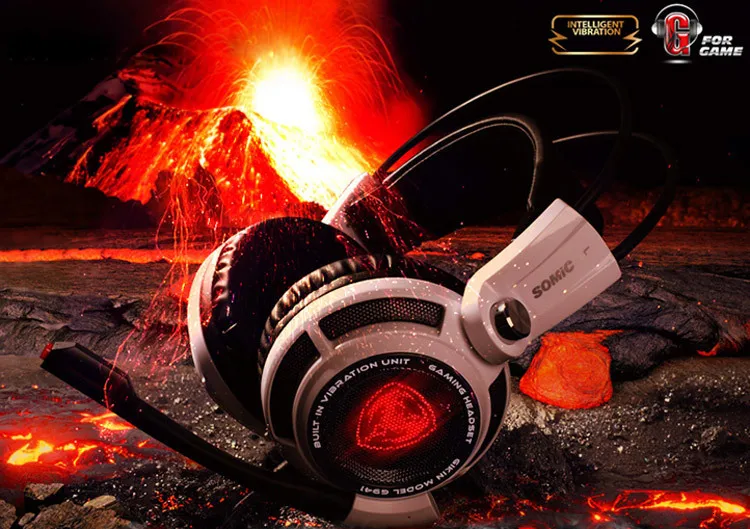 Somic G941 Usb 7,1 электронная Спортивная игровая гарнитура микрофон Вибрирующая стерео прослушивание звука распознавание местоположения гарнитура