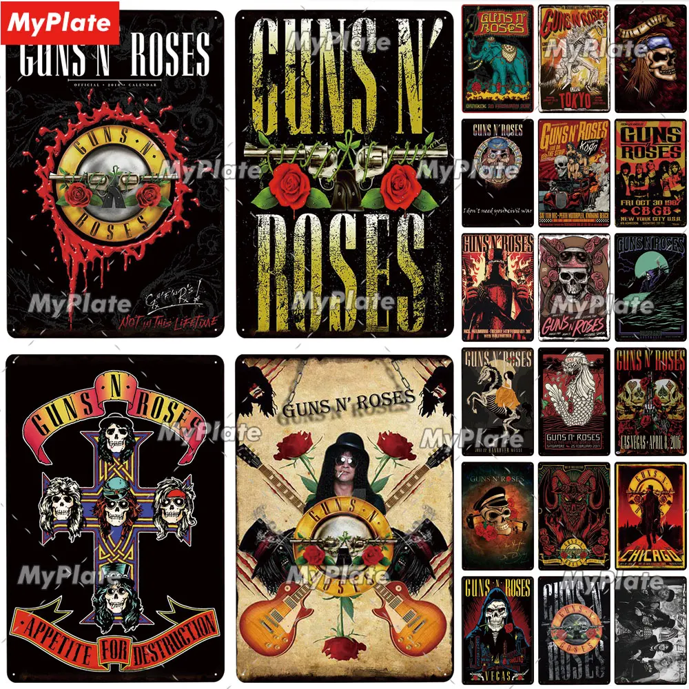 Музыка металлический знак металла плакат Оловянная табличка Винтаж Настенный