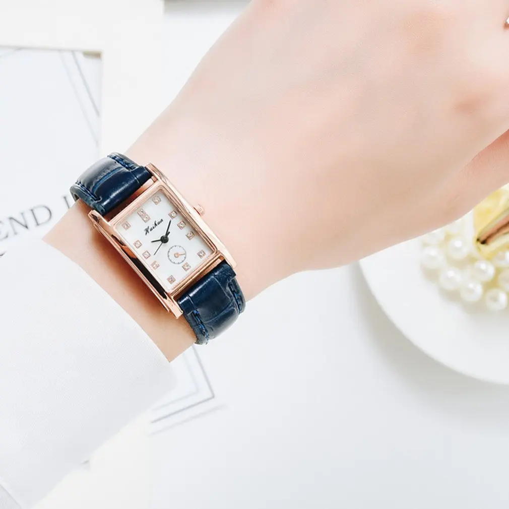 

2021 Hot Sale Luxury Brand Women Watches Square Leather Retro Style Ladies Quartz Watch Bracelet Gift For Friends Reloj de mujer