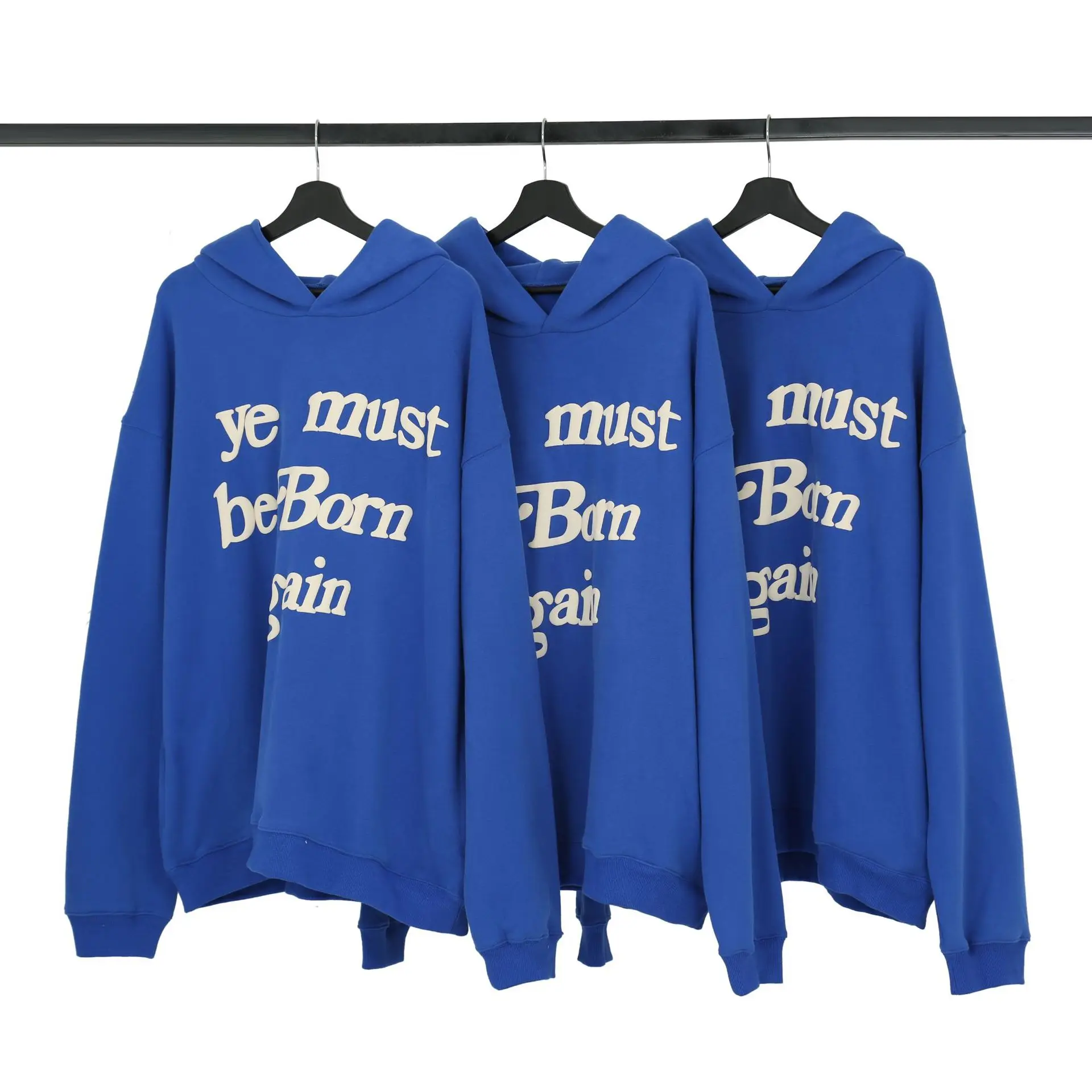 

Fall Winter Trend Celebrity Style High Street Trendy Hoodie Men's and Women's Loose Foam Letter Long Sleeve Fashion man hoodies