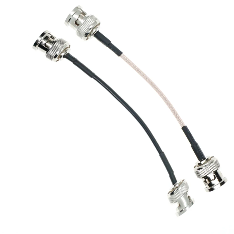 

BNC male to BNC male plug connector crimp jumper pigtail RG174 RG316 cable