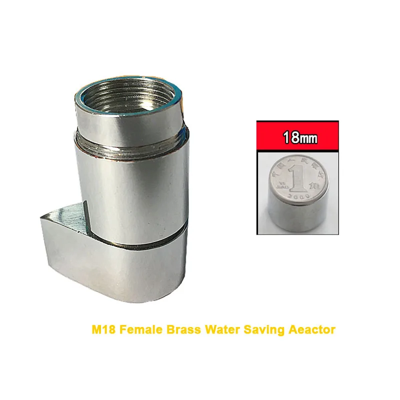 M18 Female Silver Латунный двухфункциональный водосберегающий аэратор для смесителя с водяным туманом, аксессуары для кухонного смесителя, аэратор для крана - Цвет: M18 Female Silver