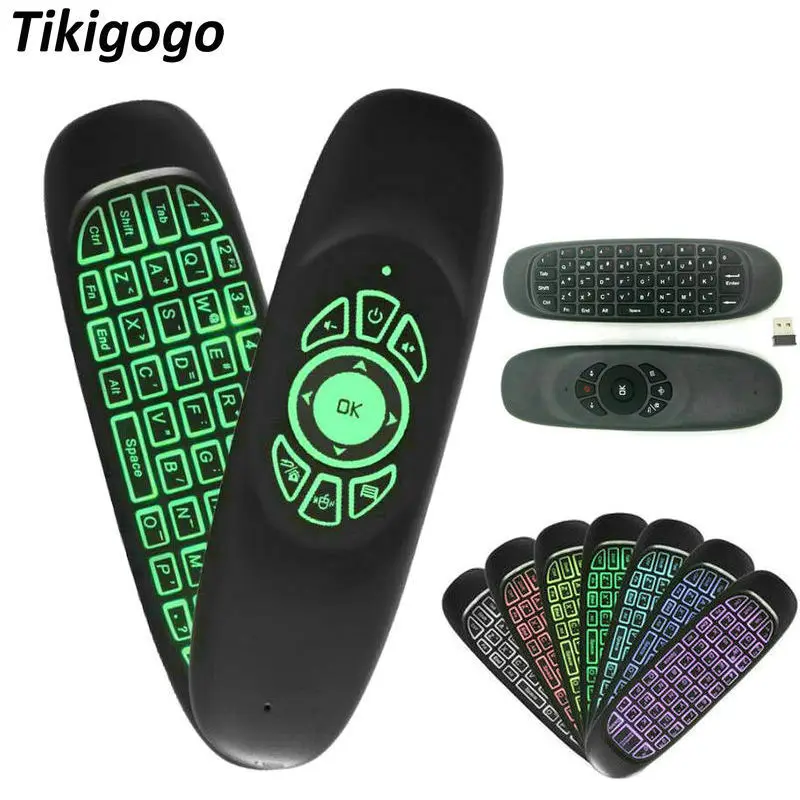 Tikigogo C120 2 4 ГГц беспроводная воздушная мышь мини клавиатура для Android Smart TV Box Windows
