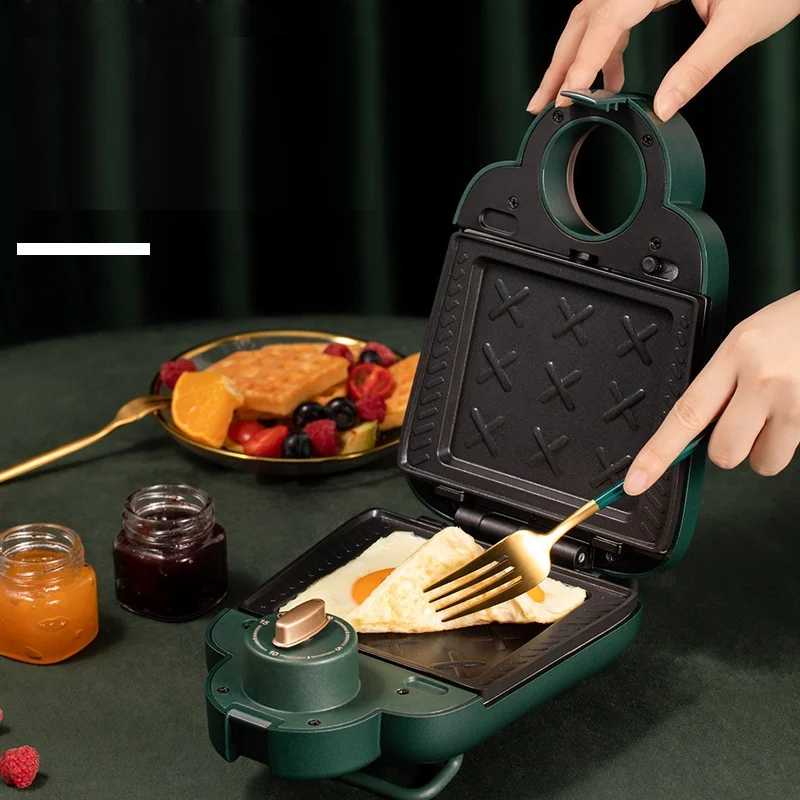 220 В бытовой Электрический вафельница машина с антипригарным покрытием