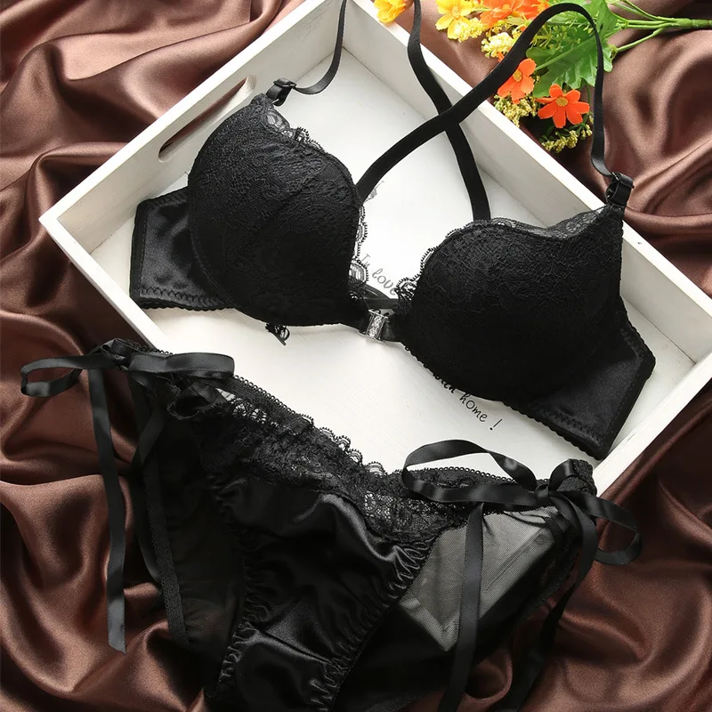 

Women Sexy Bra Set Underwear Babydoll Full Bra Set ultrafino para mujer francaise pour femmes Fashion Female Bra Aet Sexy Push