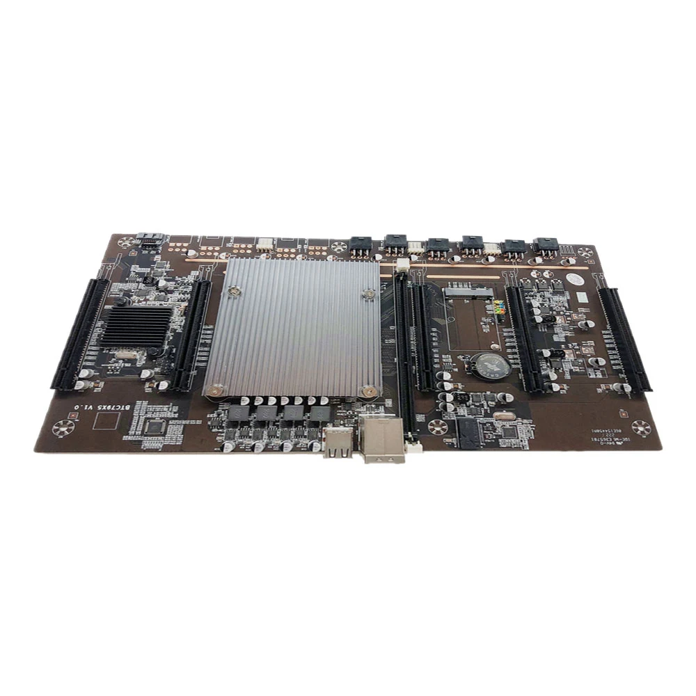 Материнская плата для майнинга BTC разъем ЦП 5 PCIe PCI-E Express 3 0 X8 слоты памяти DDR3