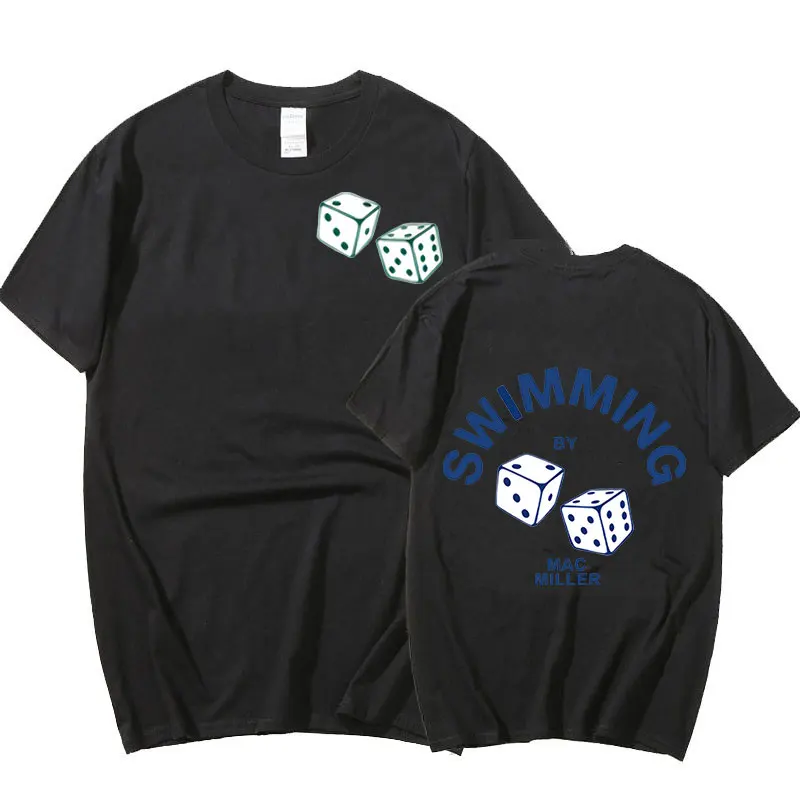 

Fashion Brand Mac Miller Swimming Printing T-shirt Summer Black Tshirt Men Women Harajuku Loose Graphics Retro T Shirt Funny Tee