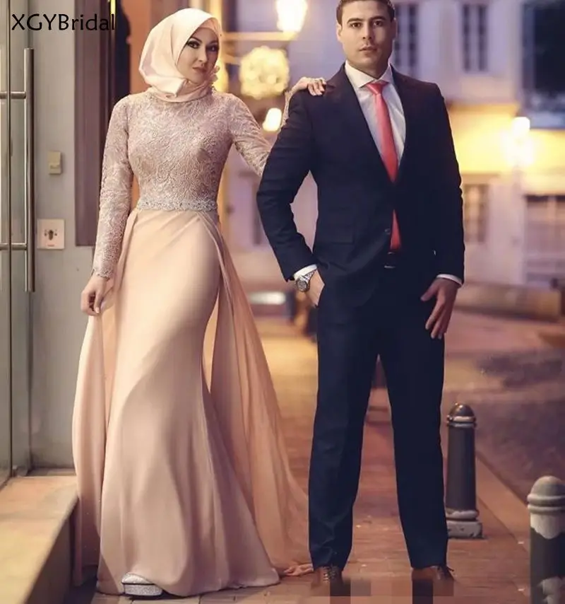 

Новое Вечернее платье с кружевными бусинами, вечернее платье с длинными рукавами в стиле Саудовской Аравии и Дубая, мусульманское женское о...