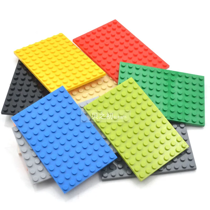 

100g Bulk Parts 8x12 Thin Bricks Building Blocks Plastic Base Plate MOC Figure Model Assemble Educational Toys for Children Gift
