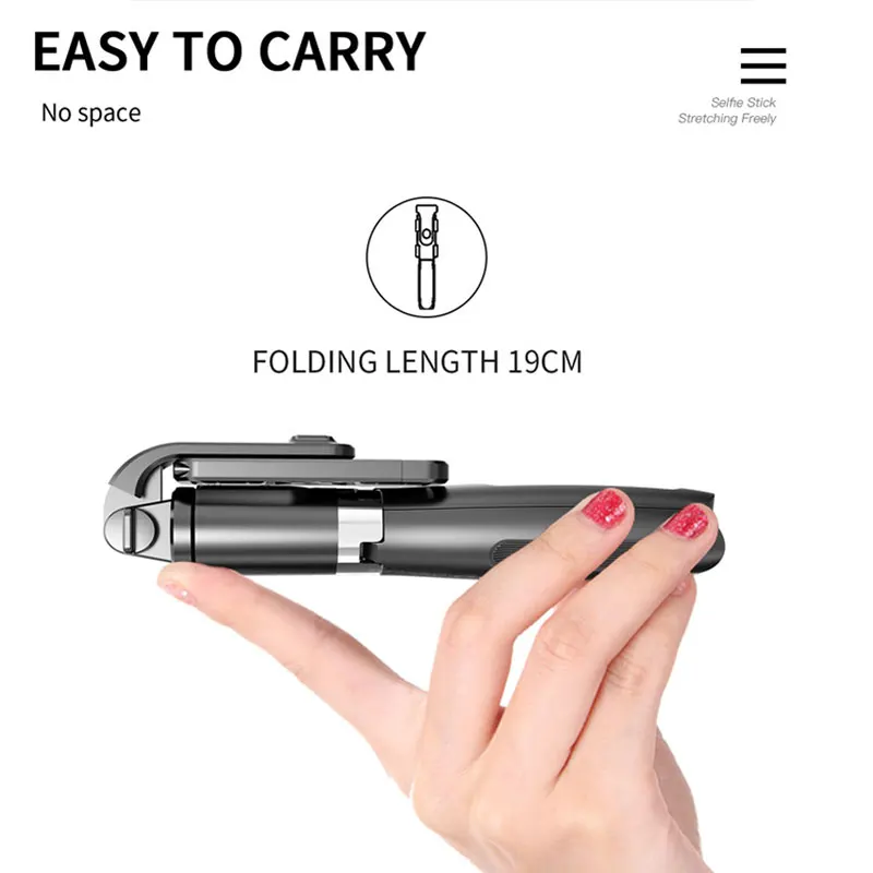 

Roreta 4 In 1 Bluetooth Wireless Selfie Stick Tripod Foldable & Monopods Universal for Smartphones For Gopro Action Cameras