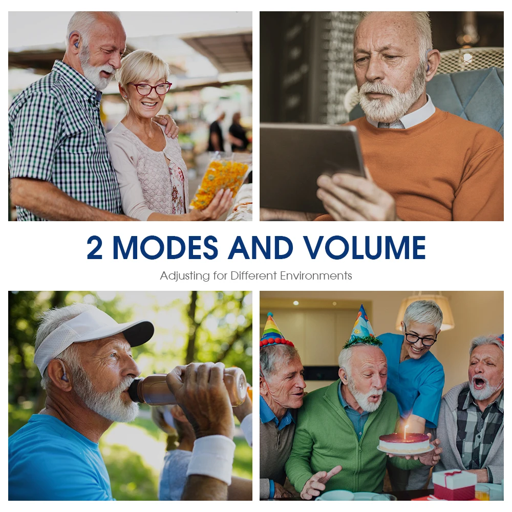 Мини перезаряжаемые цифровые беспроводные слуховые аппараты More Glory умеренная