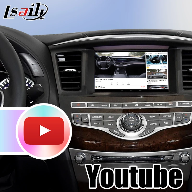Lsailt Android 7,1 видео интерфейс gps навигационная коробка с 3g ram, 32G rom для Infiniti- QX60 QX80 QX56& Patrol