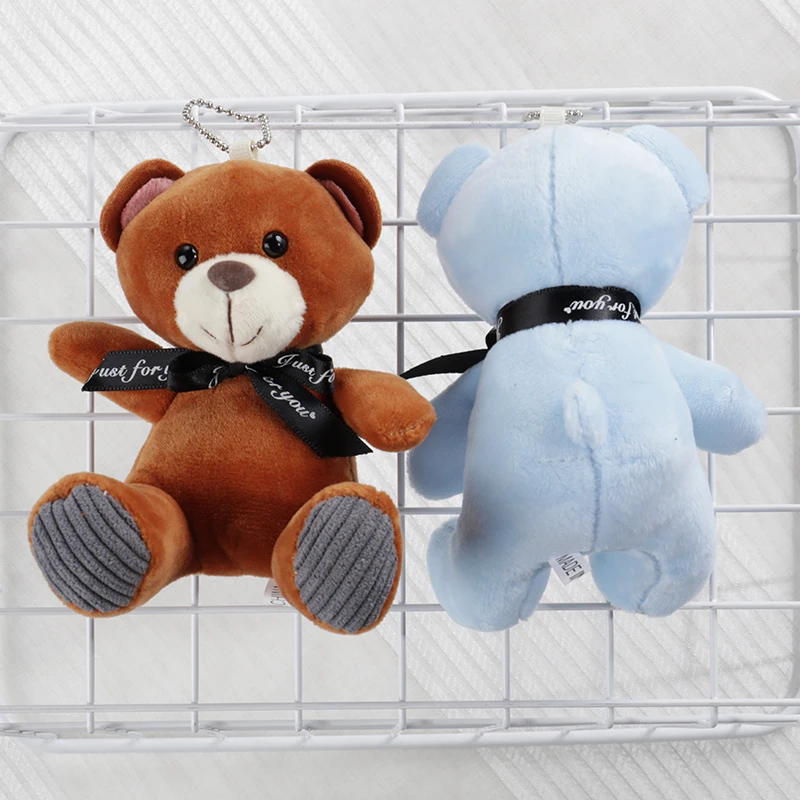 Милый пушистый медведь игрушка чучело детская кроватка коляска мягкие игрушки