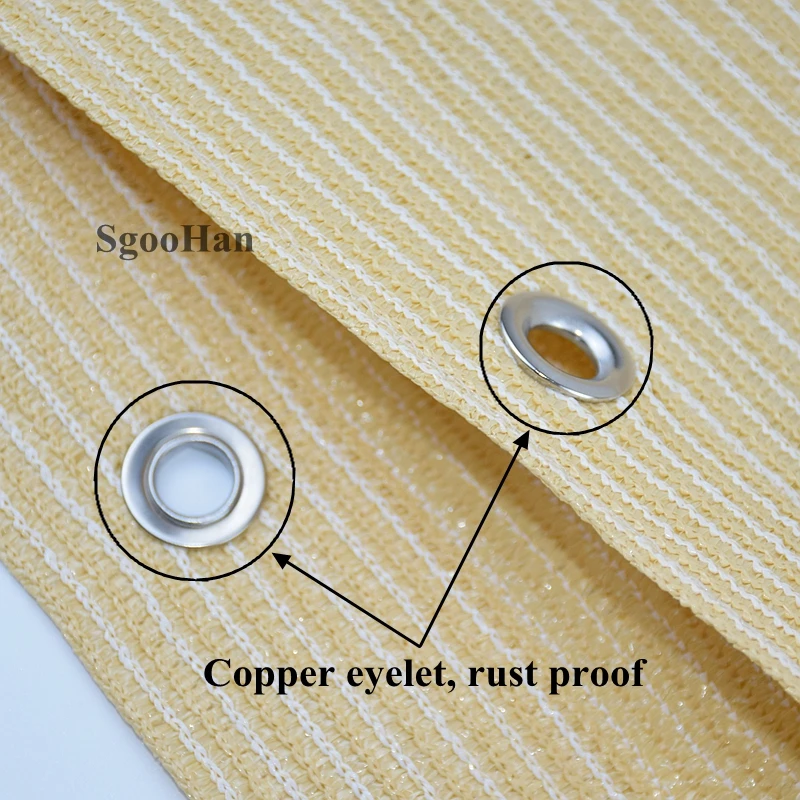 Высококачественная бежевая солнцезащитная сетка из HDPE с защитой от УФ-излучения