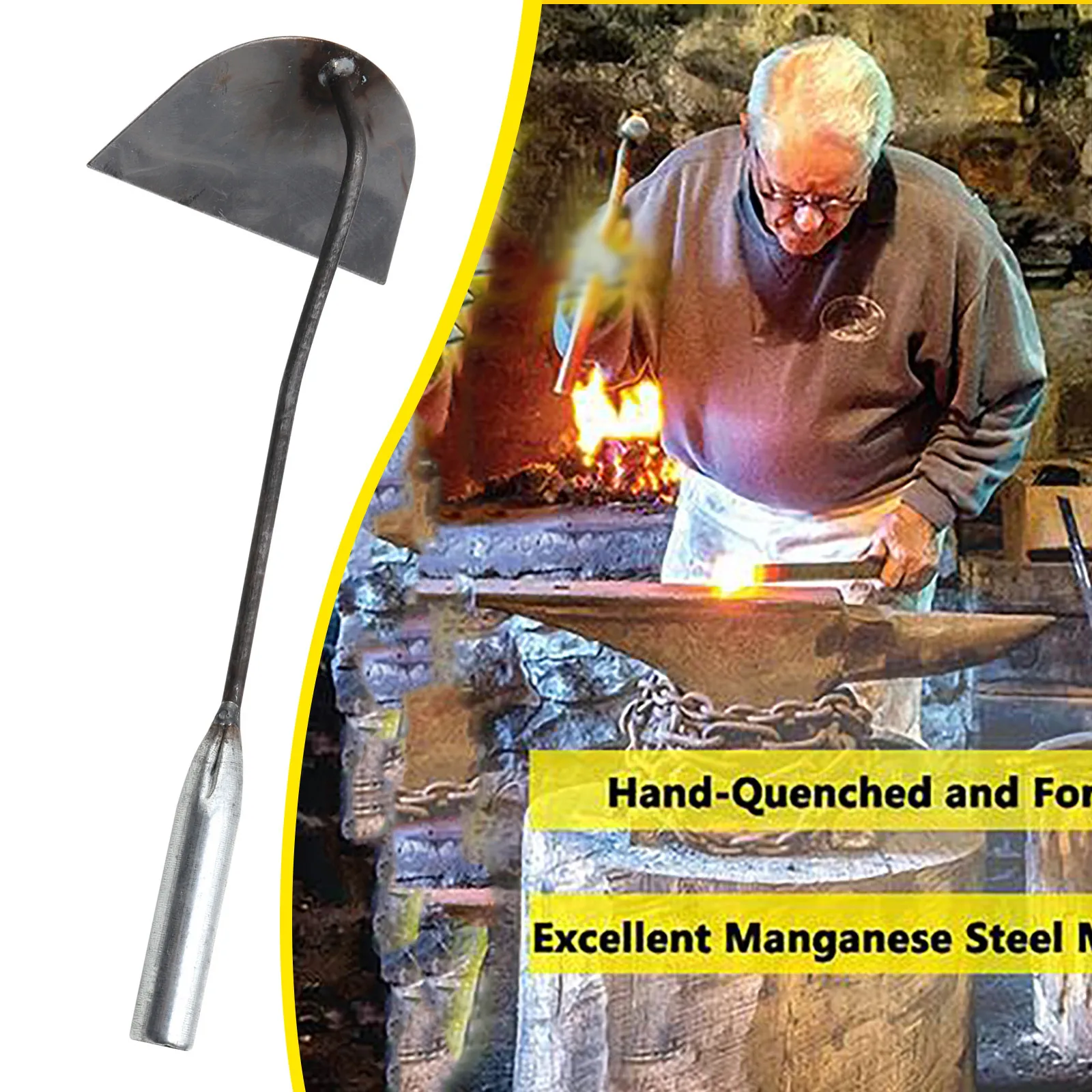 

Hoe Gardening Outdoor Farm Tool Gardening Tool Digging So-il Vegetable And Flower Dual-use Hoe Garden Supplies