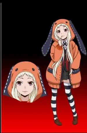 

Anime Kakegurui Figure Yomotsuki runa JK School girls Uniform +Hoodie Halloween cosplay costume for women free shipping
