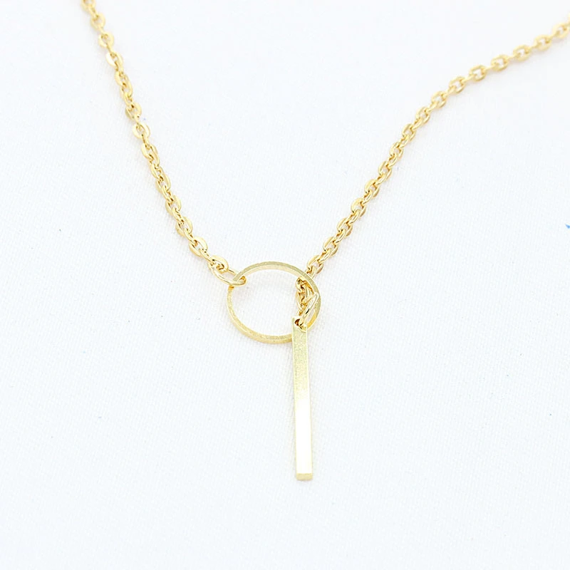 

Vintage Metal Geometry Short Necklace Women Jewelry New Gift 2021