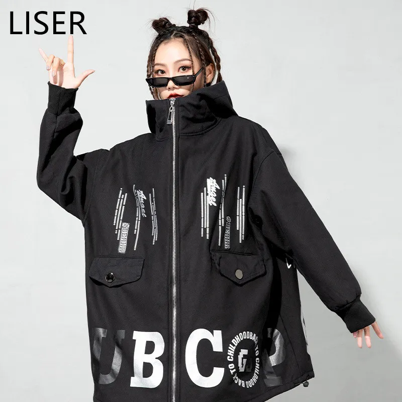 

Женская зимняя хлопковая куртка с капюшоном и воротником-стойкой