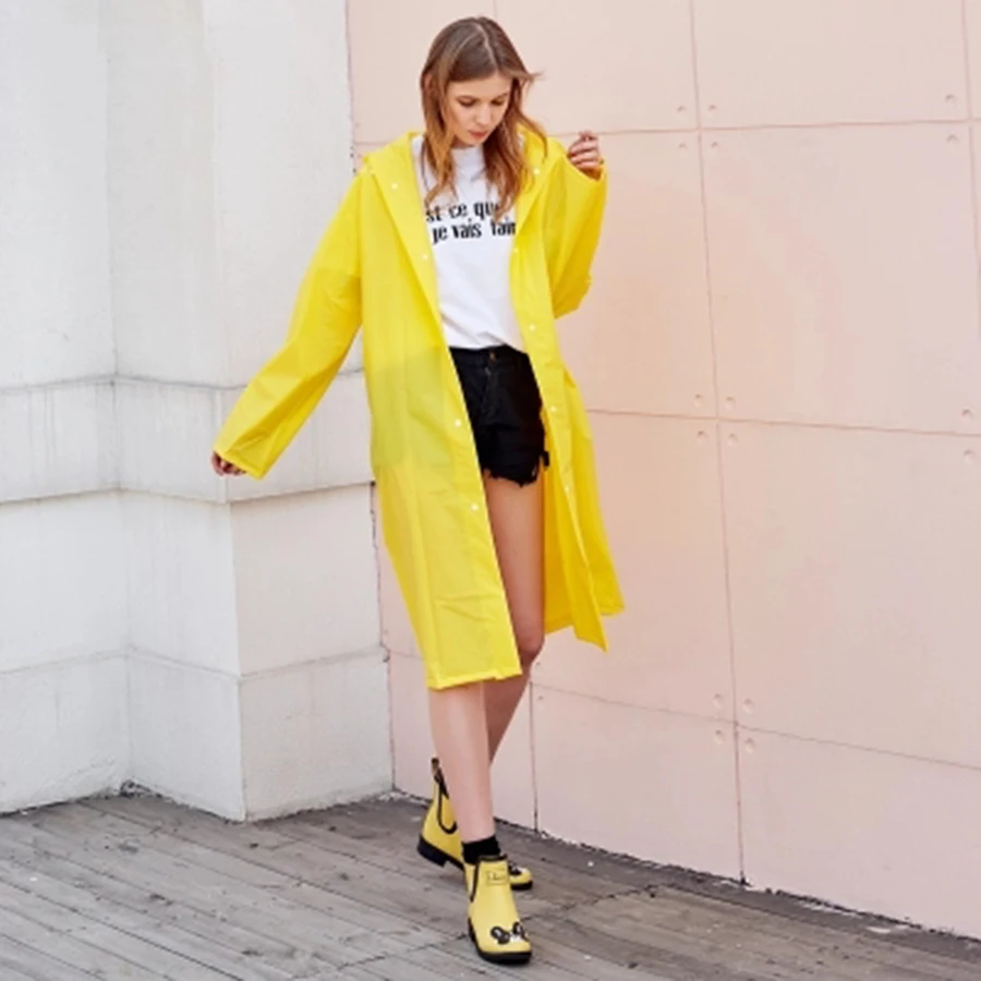 Водонепроницаемая ветровка для походов куртка дождевик мужские желтые