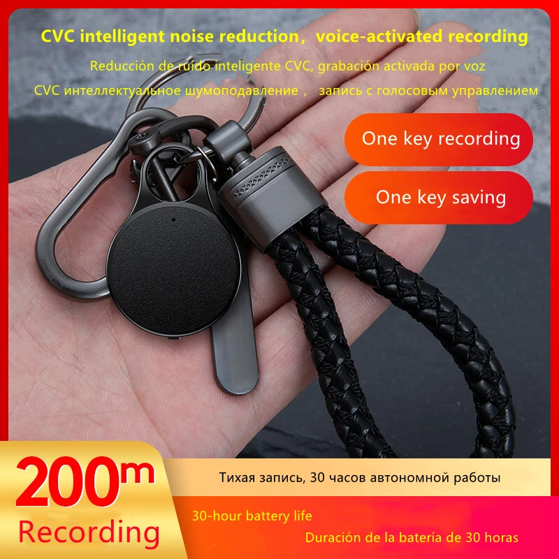 

R3 Original Mini Necklace Pendant Digital Voice-activated Audio Recorder Denoise Long Range Metal MP3 USB Flash Drive Dictaphone