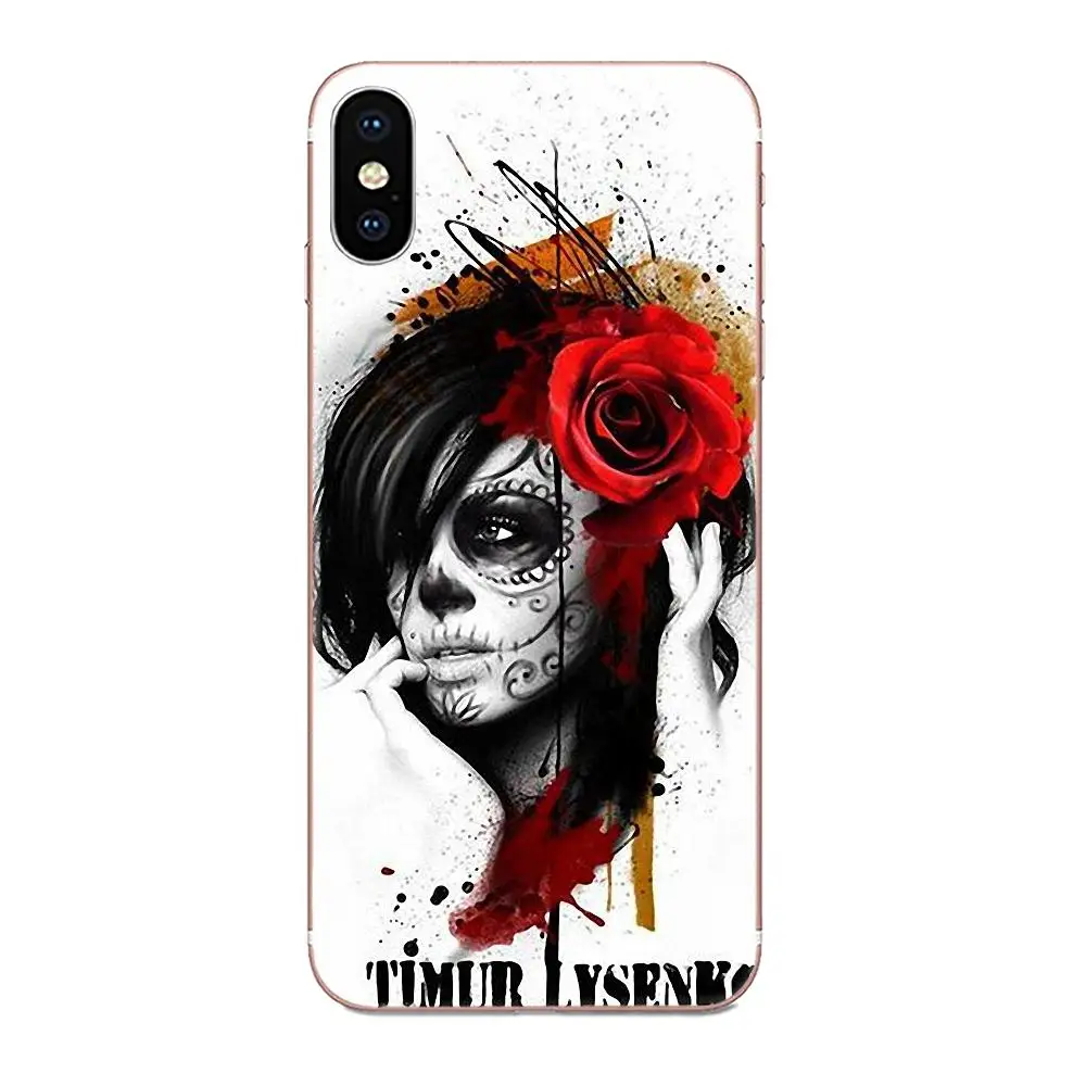 Catrina красивая Роза девушка для huawei Honor mate 7 7A 8 9 10 20 V8 V9 V10 G Lite Play Mini Pro P Смарт чехлы из