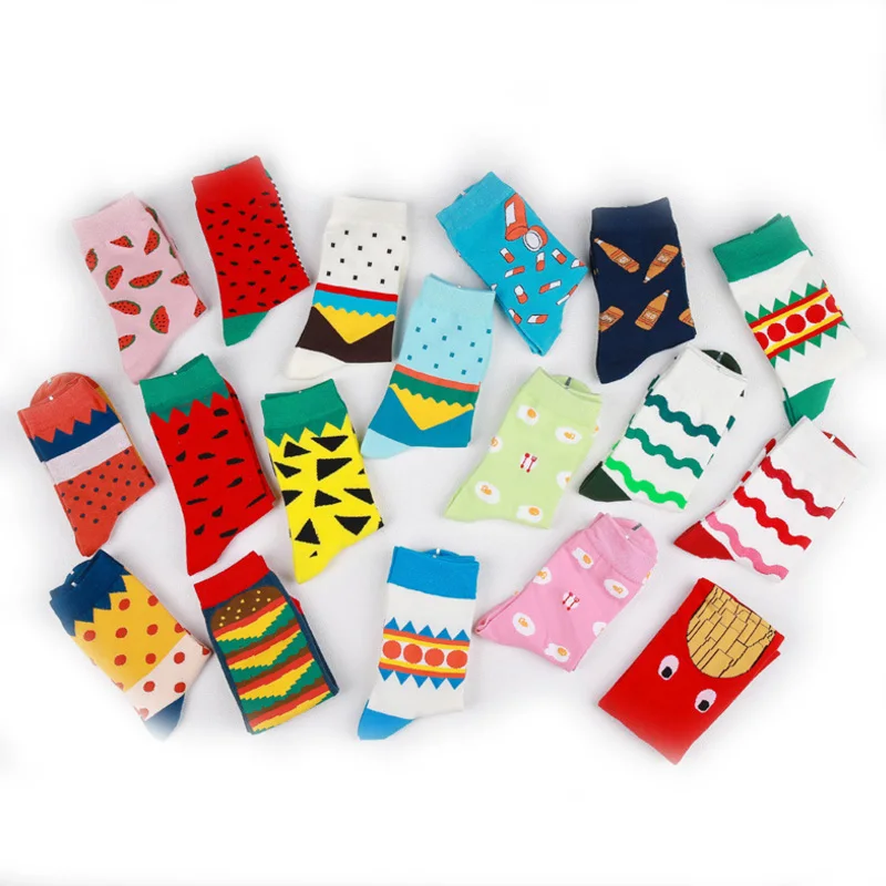 Нижние Мультяшные милые хлопковые носки имитация ручной работы дышащие