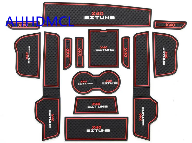 

Автомобильный слот-коврик для двери чашки подлокотник для коврик для мыши Противоскользящий коврик для BESTURN X40 2019