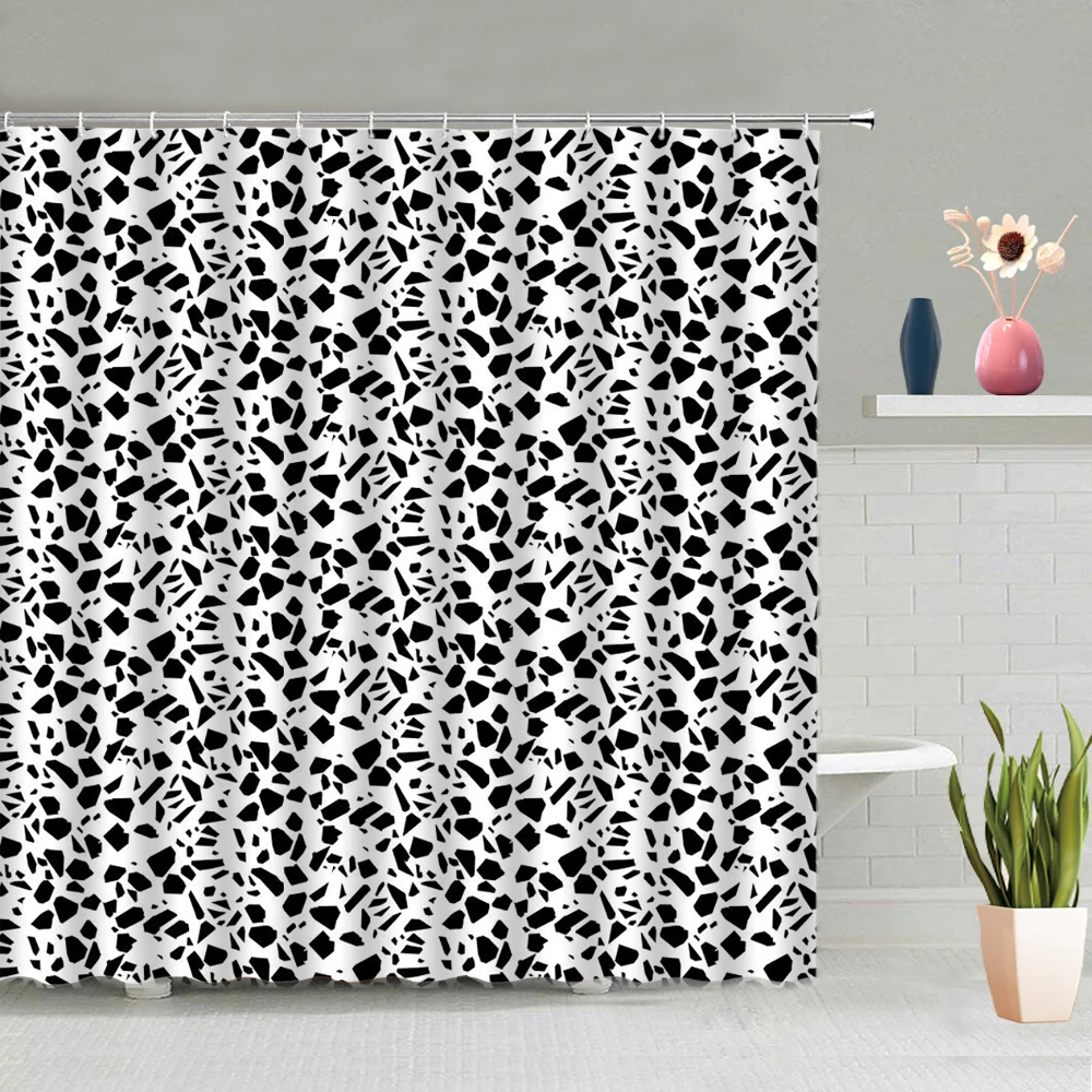

Bathroom Accessories Shower Curtain Leopard Style Pattern Background Partition Screen Waterproof Polyester Fabric With Hooks
